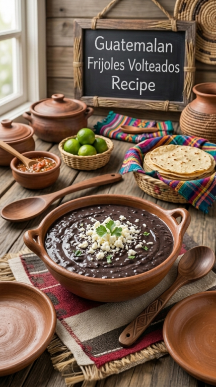 Guatemalan Frijoles Volteados Recipe