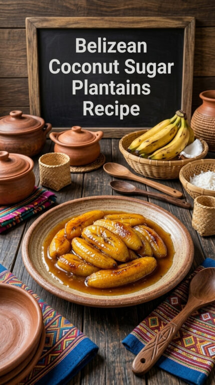 Belizean Coconut Sugar Plantains Recipe