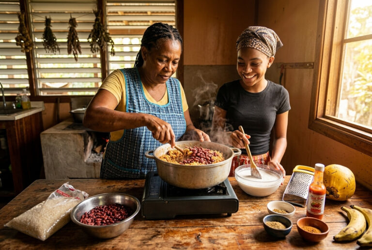 Belize Rice and Beans Recipe - Prep