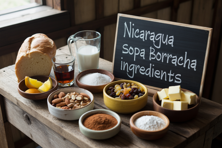 Nicaragua Sopa Borracha Recipe - Ingredients