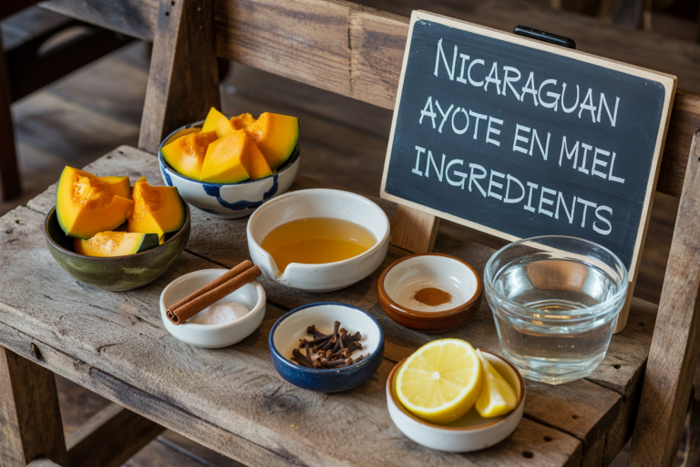 Nicaraguan Ayote en Miel Recipe - Ingredients