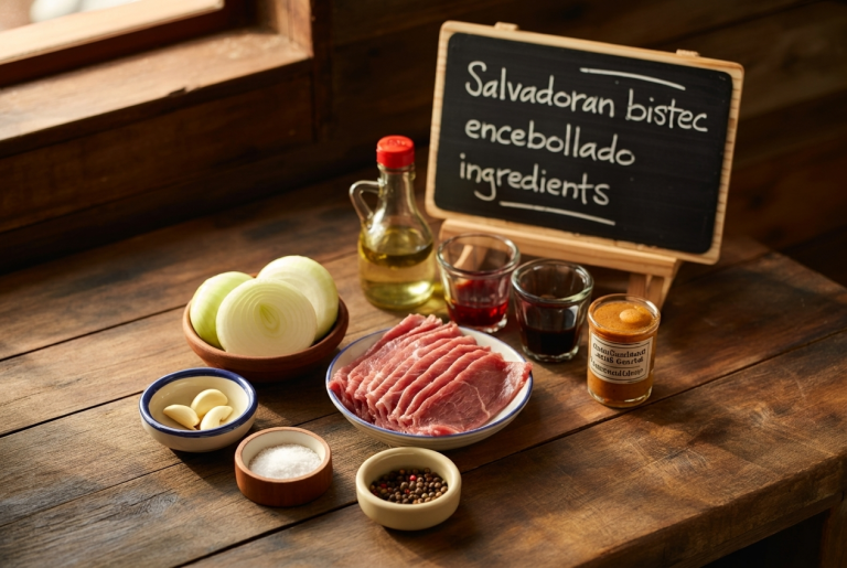 Salvadoran Bistec Encebollado Recipe - Ingredients