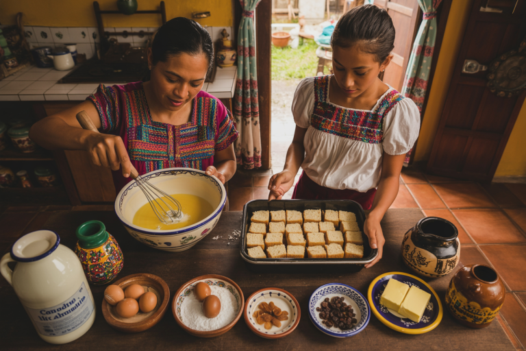 Salvadoran Bread Pudding Recipe - Prep