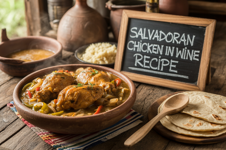Salvadoran Chicken In White Wine Recipe