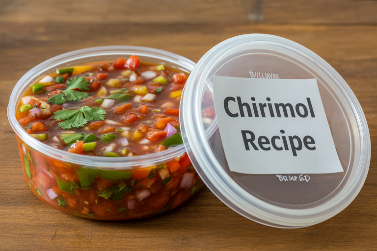 Salvadoran Chirimol Recipe - Storage