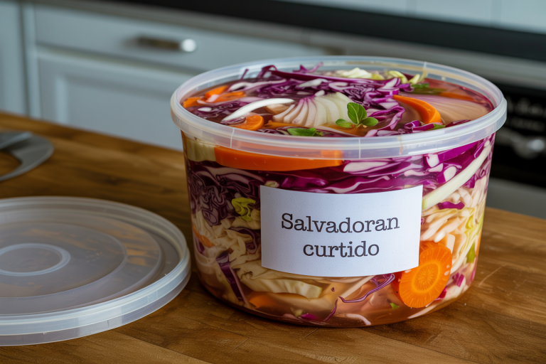 Salvadoran Curtido Recipe - Storage
