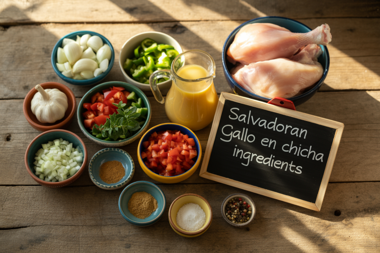 Salvadoran Gallo en Chicha Recipe - Ingredients