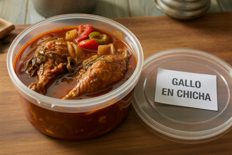 Salvadoran Gallo en Chicha Recipe - Storage