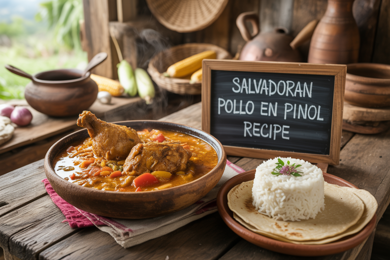 Salvadoran Pollo en Pinol Recipe