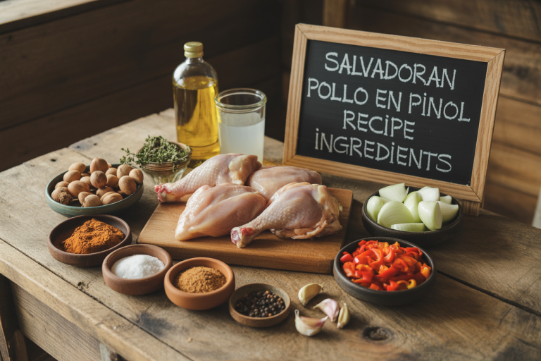 Salvadoran Pollo en Pinol Recipe - Ingredients