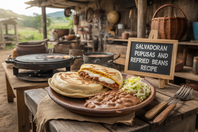 Salvadoran Pupusas and Refried Beans Recipe