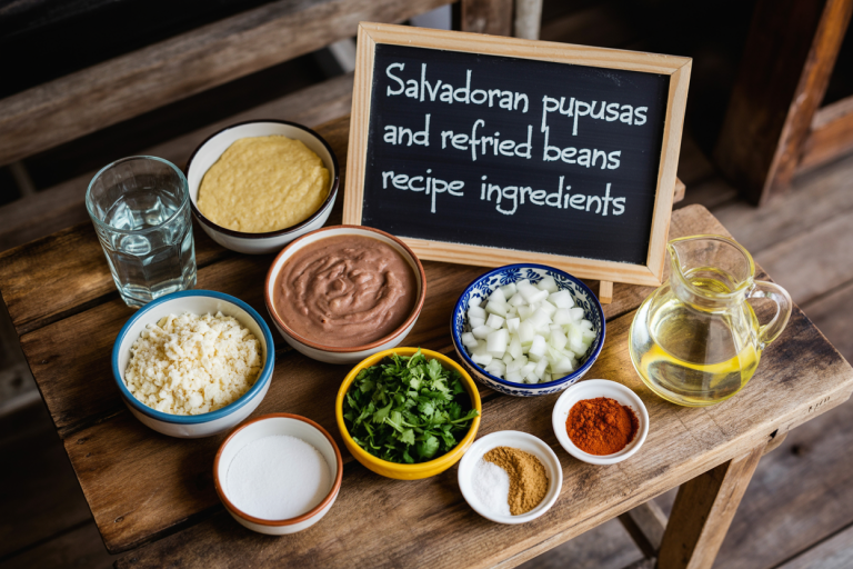Salvadoran Pupusas and Refried Beans Recipe - Ingredients