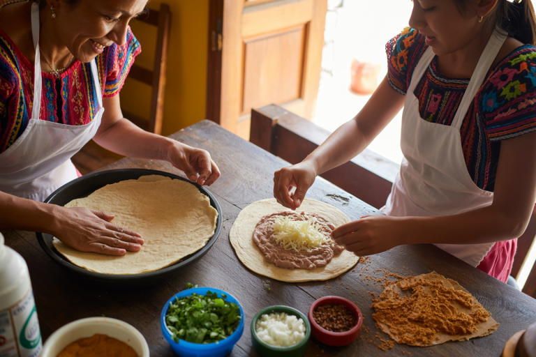Salvadoran Pupusas and Refried Beans Recipe - Prep