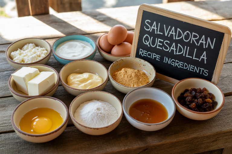 Salvadoran Quesadilla Recipe - Ingredients