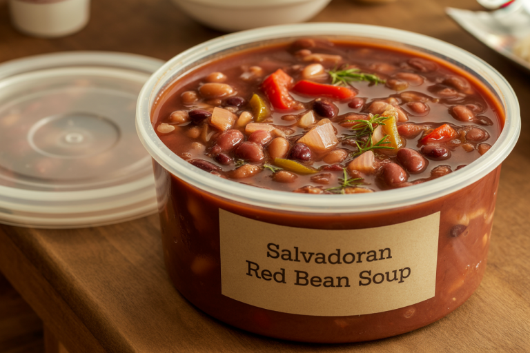 Salvadoran Red Bean Soup Recipe - Storage