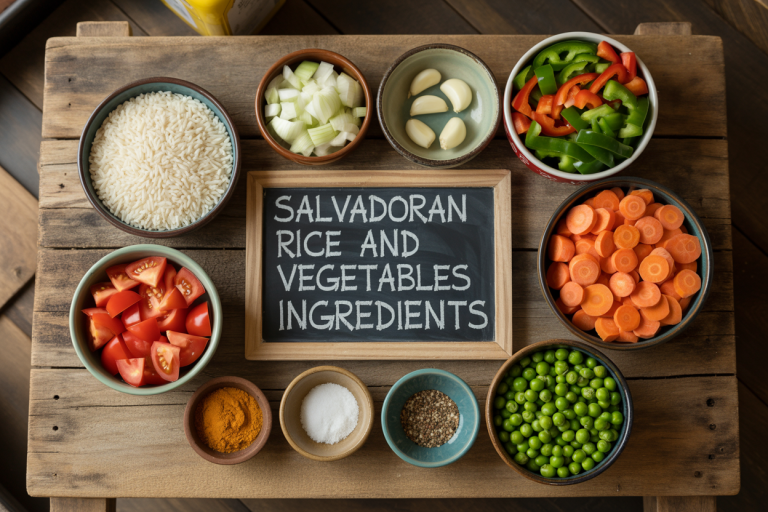 Salvadoran Rice and Vegetables Recipe - Ingredients