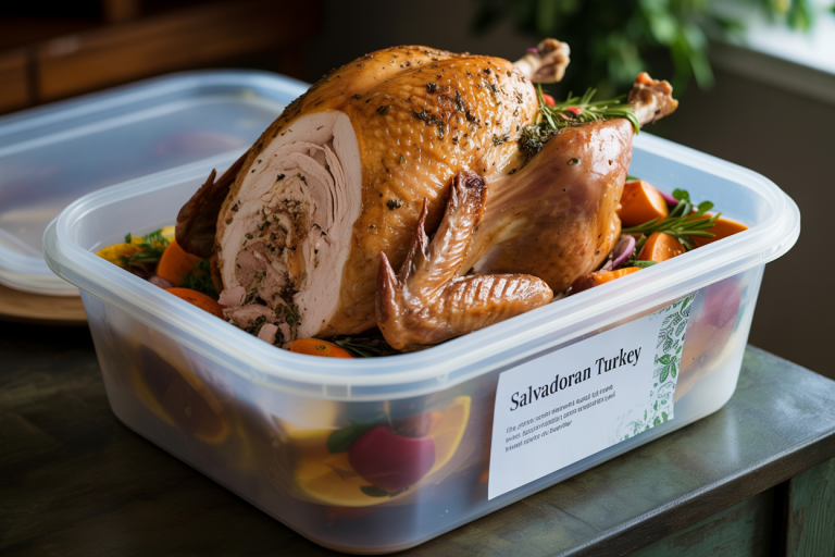 Salvadoran Roasted Turkey Recipe - Storage
