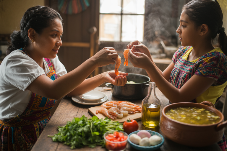 Salvadoran Shrimp Soup Recipe - Prep