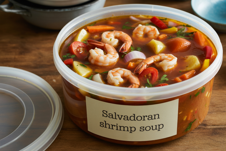 Salvadoran Shrimp Soup Recipe - Storage