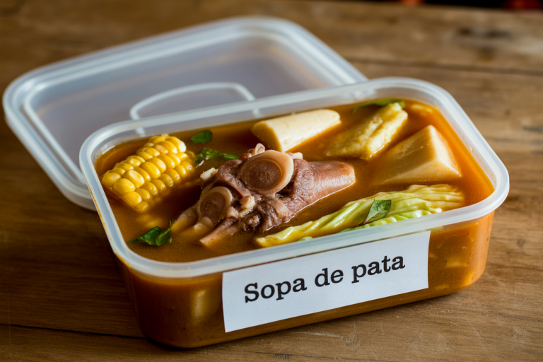 Salvadoran Sopa de Pata Recipe - Storage