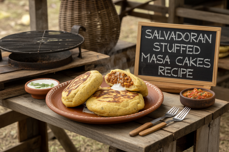 Salvadoran Stuffed Masa Cakes Recipe