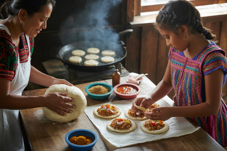 Salvadoran Stuffed Masa Cakes Recipe - Prep