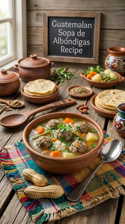 Guatemalan Sopa de Albóndigas Recipe