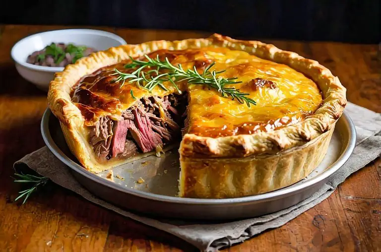 New Zealand Beef and Cheddar Pie Recipe