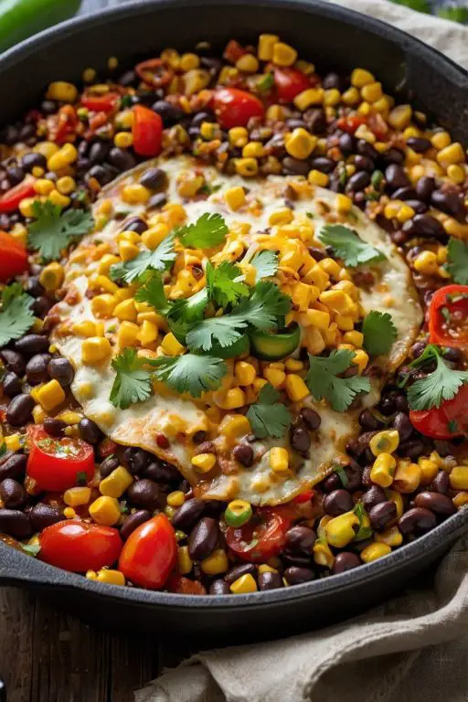 Vegetarian Mexican Taco Skillet Recipe