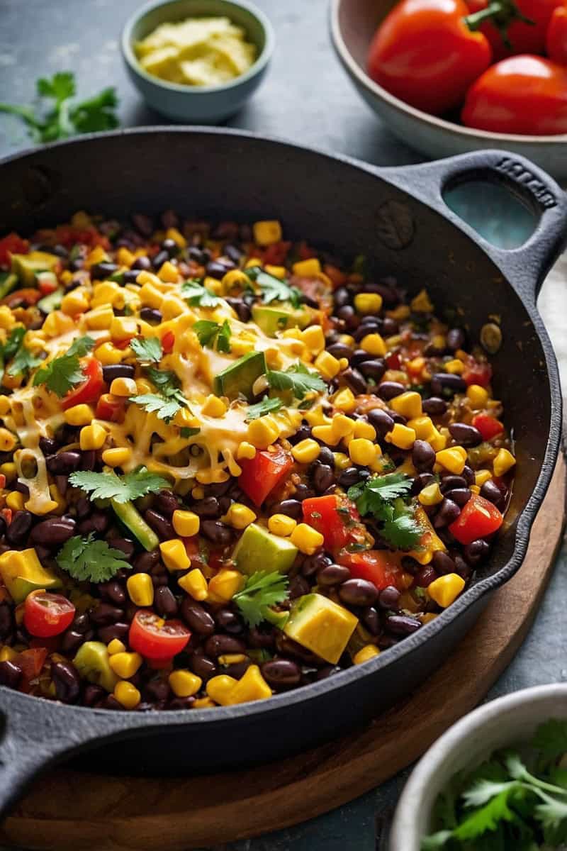 Mexican Vegetarian Taco Skillet Recipe mexican-vegetarian-taco-skillet-recipe
