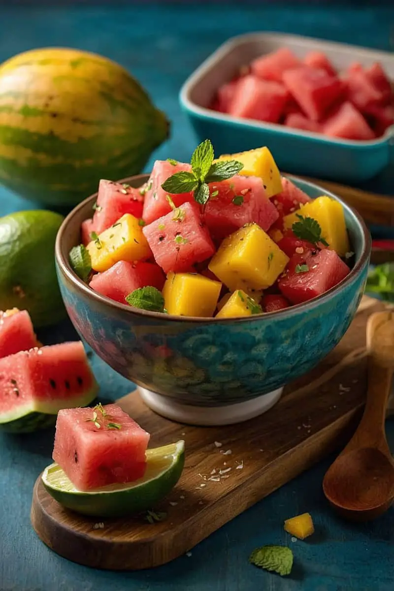 Mexican Vegetarian Pico de Gallo de Frutas