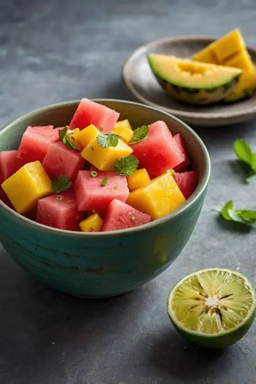 Mexican Vegetarian Pico de Gallo de Frutas