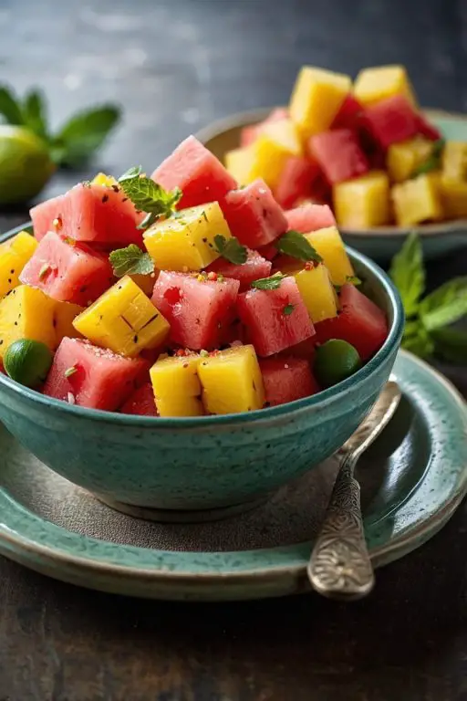 Mexican Vegetarian Pico de Gallo de Frutas
