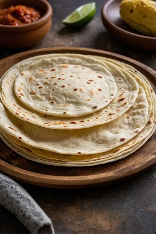 Simple Mexican Vegetarian Homemade Tortillas Recipe