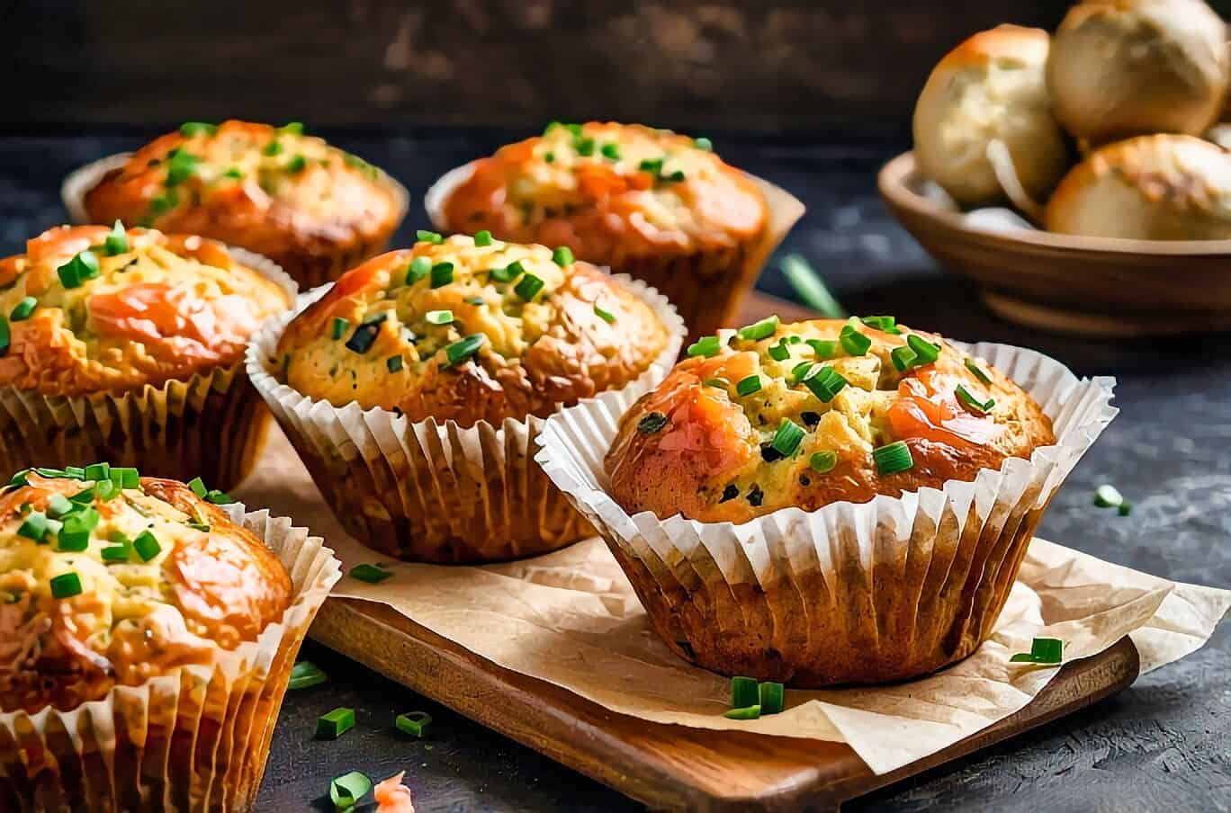 New Zealand Salmon and Chive Muffins Recipe