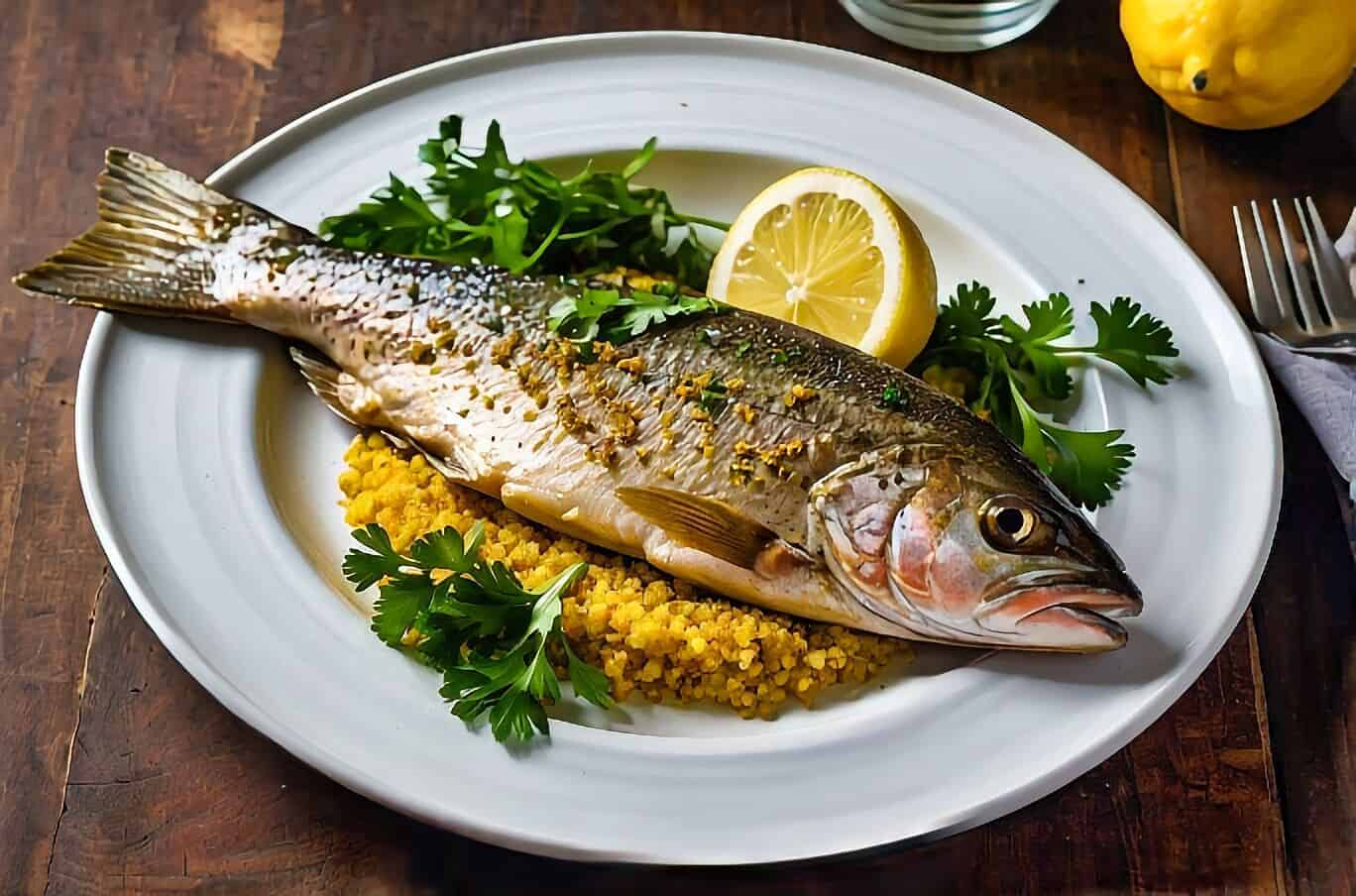 New Zealand Pan Fried Trout With Garlic Lemon Recipe