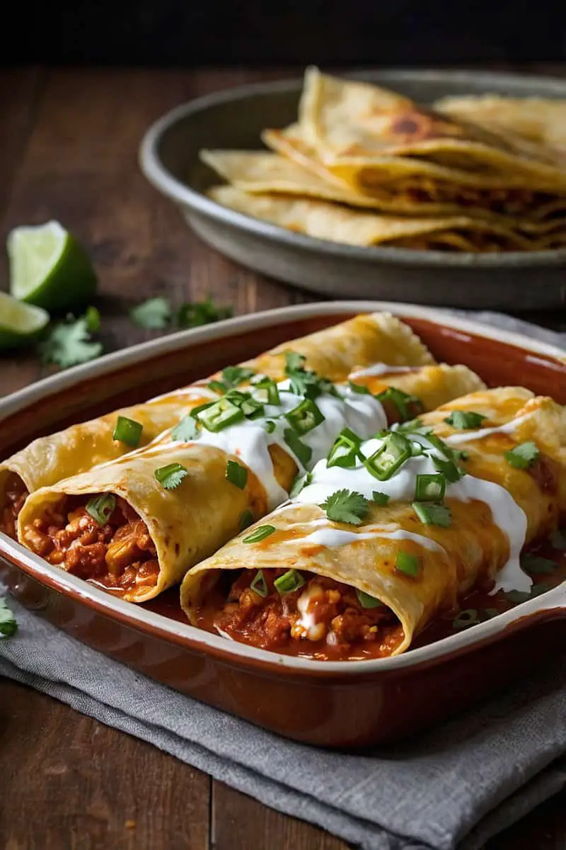 Mexican Vegetarian Cheese Enchiladas Recipe