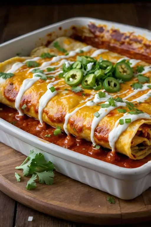 Mexican Vegetarian Cheese Enchiladas Recipe