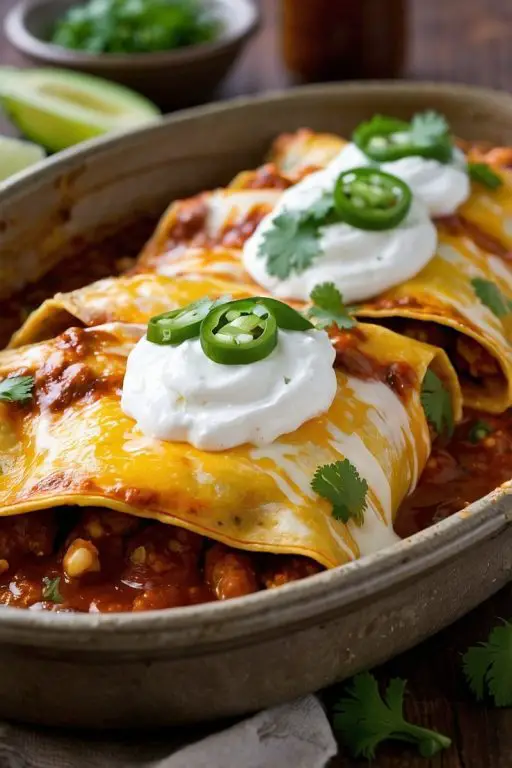 Mexican Vegetarian Cheese Enchiladas Recipe