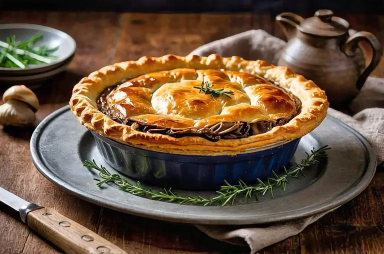 New Zealand Steak and Mushroom Pie Recipe