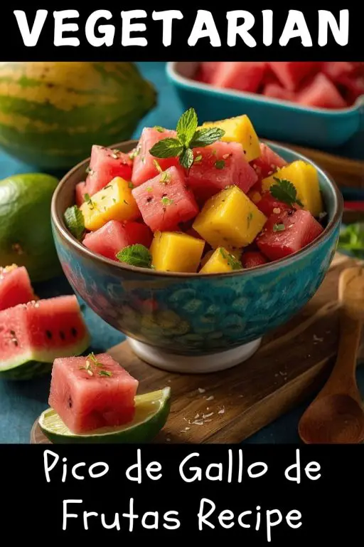 Mexican Vegetarian Pico de Gallo de Frutas