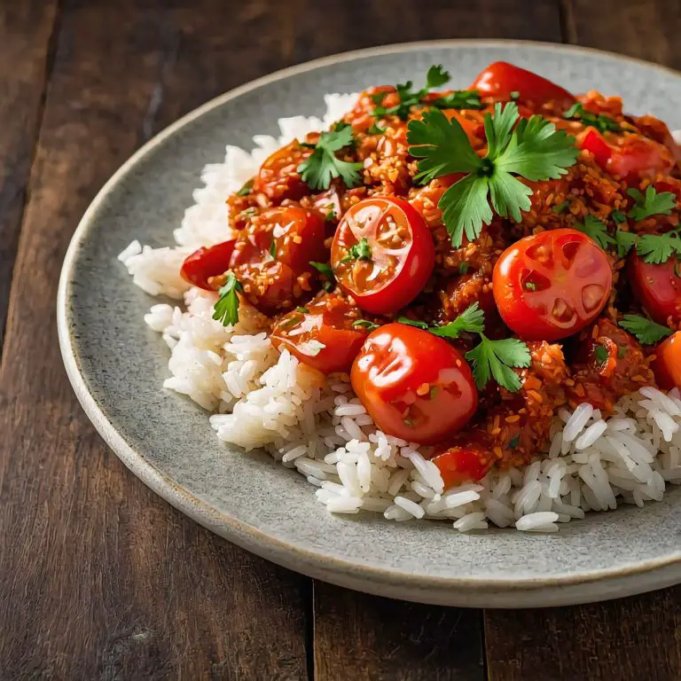 Serbian Rice with Turkey Peppers Tomatoes Recipe