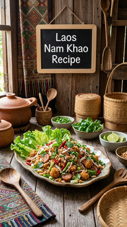13. Laos Nam Khao Recipe