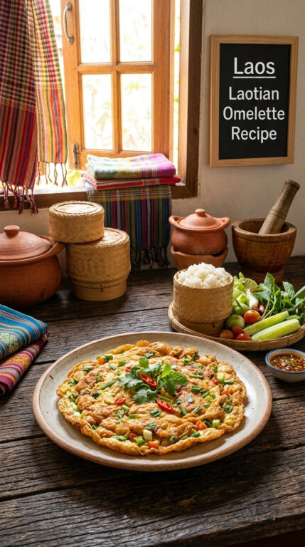 14. Laos Laotian Omelette Recipe