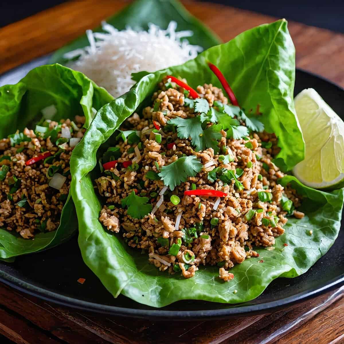 Larb Laotian Chicken Mince Recipe