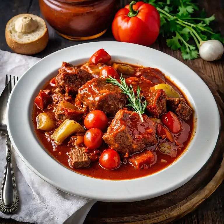 Serbian Muckalica Meat Stew Recipe