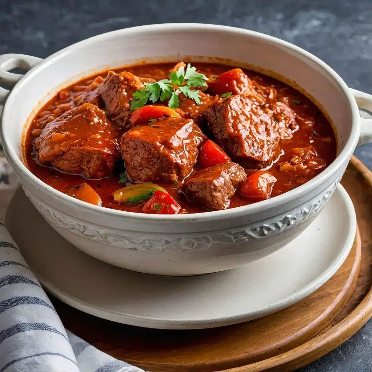 Serbian Muckalica Meat Stew Recipe