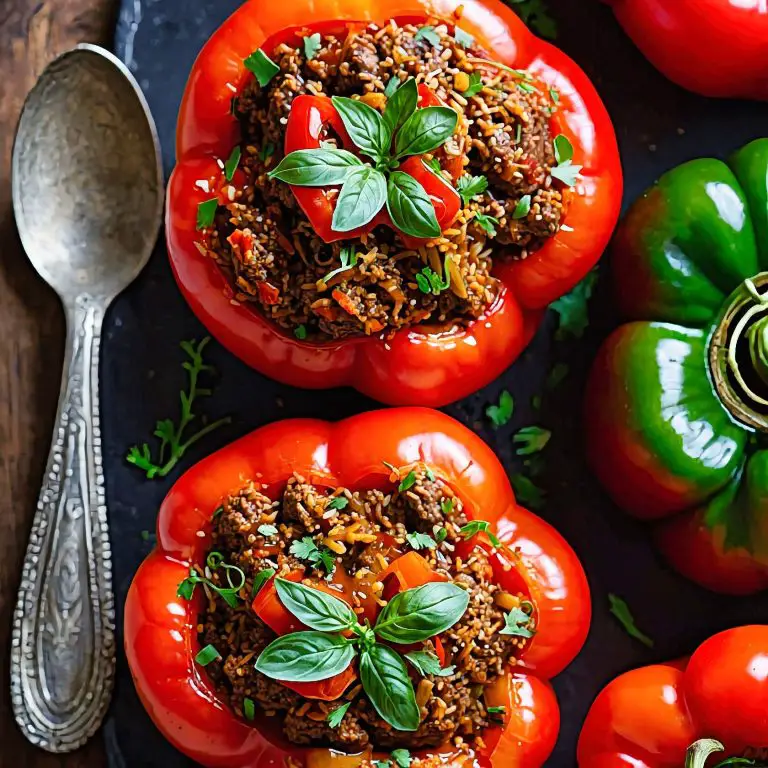 Serbian Punjene Paprike Stuffed Peppers Recipe