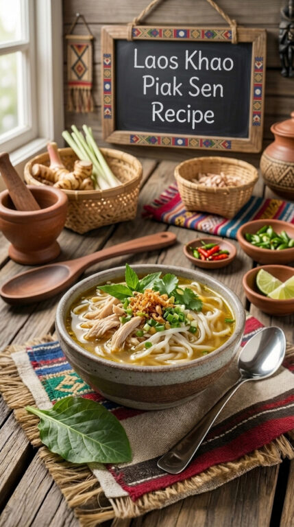 9. Laos Khao Piak Sen Recipe