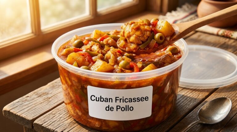 Cuban Fricassee de Pollo Recipe - Storage